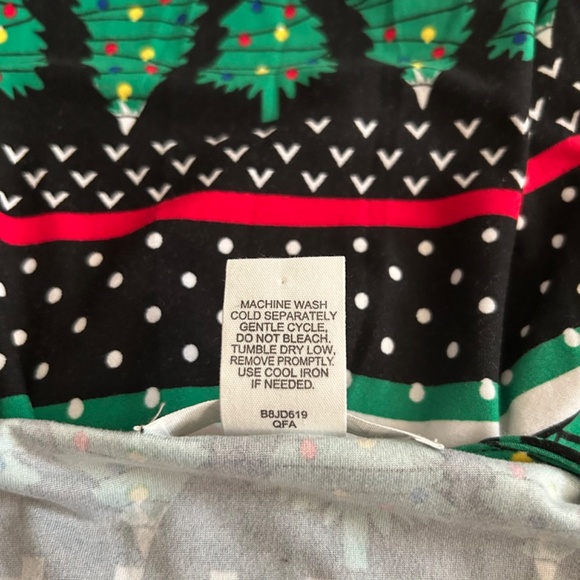 Planet Gold Christmas Dress Fit and Flare Skater Size L Fair Isle Pattern - Picture 7 of 10